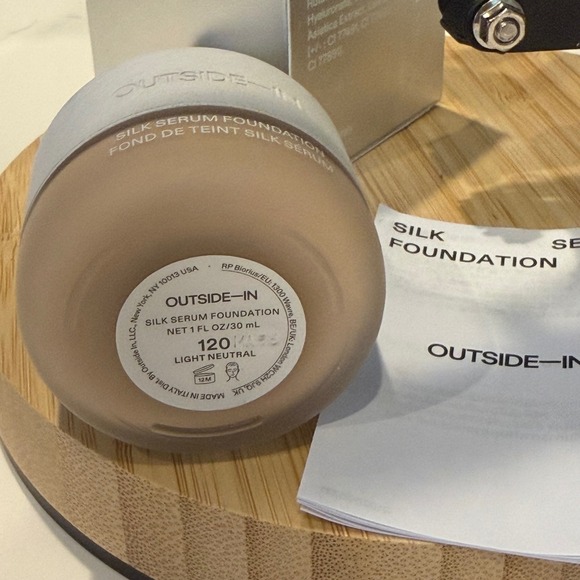 Outside-In • Silk Serum Foundation • 120 Light Neutral 1oz Liquid • New In Box - Picture 3 of 6